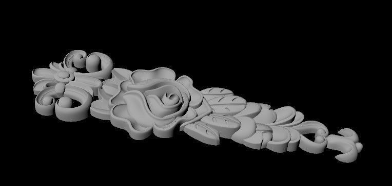 dekor ornate door knob 3D model_1