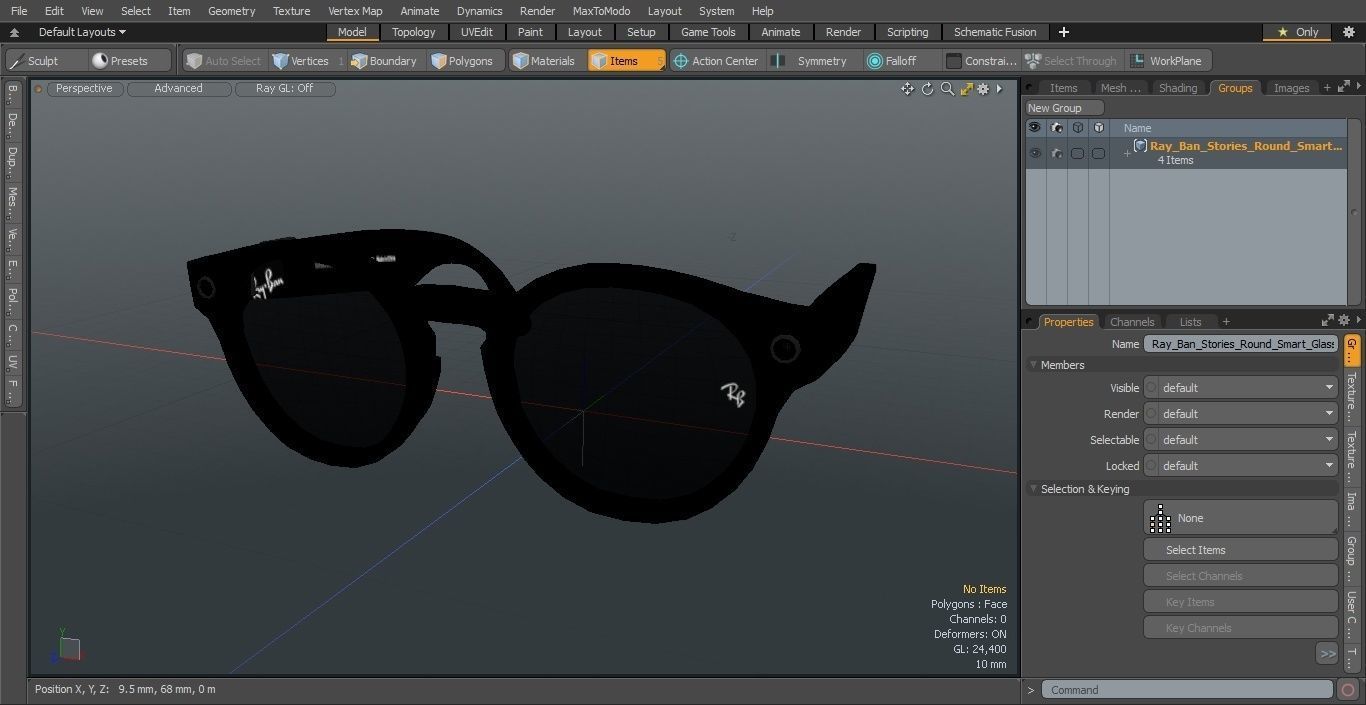Ray Ban Stories Round Smart Glasses Dark 3D model_32
