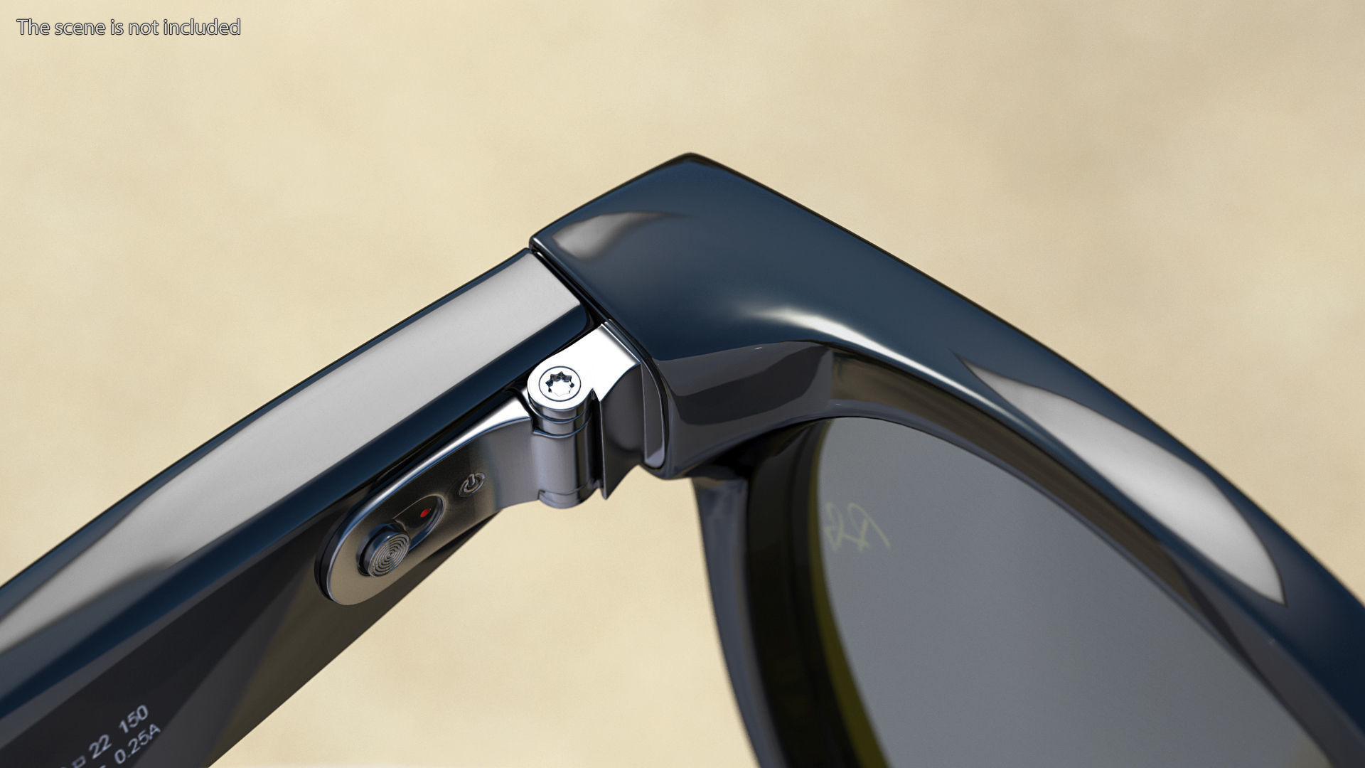 Ray Ban Stories Round Smart Glasses Dark 3D model_5