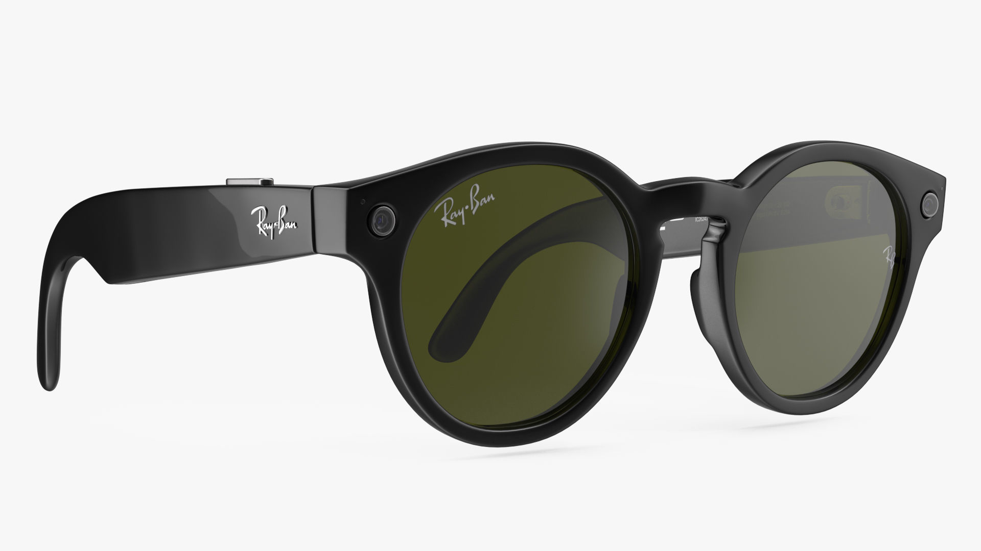 Ray Ban Stories Round Smart Glasses Dark 3D model_10