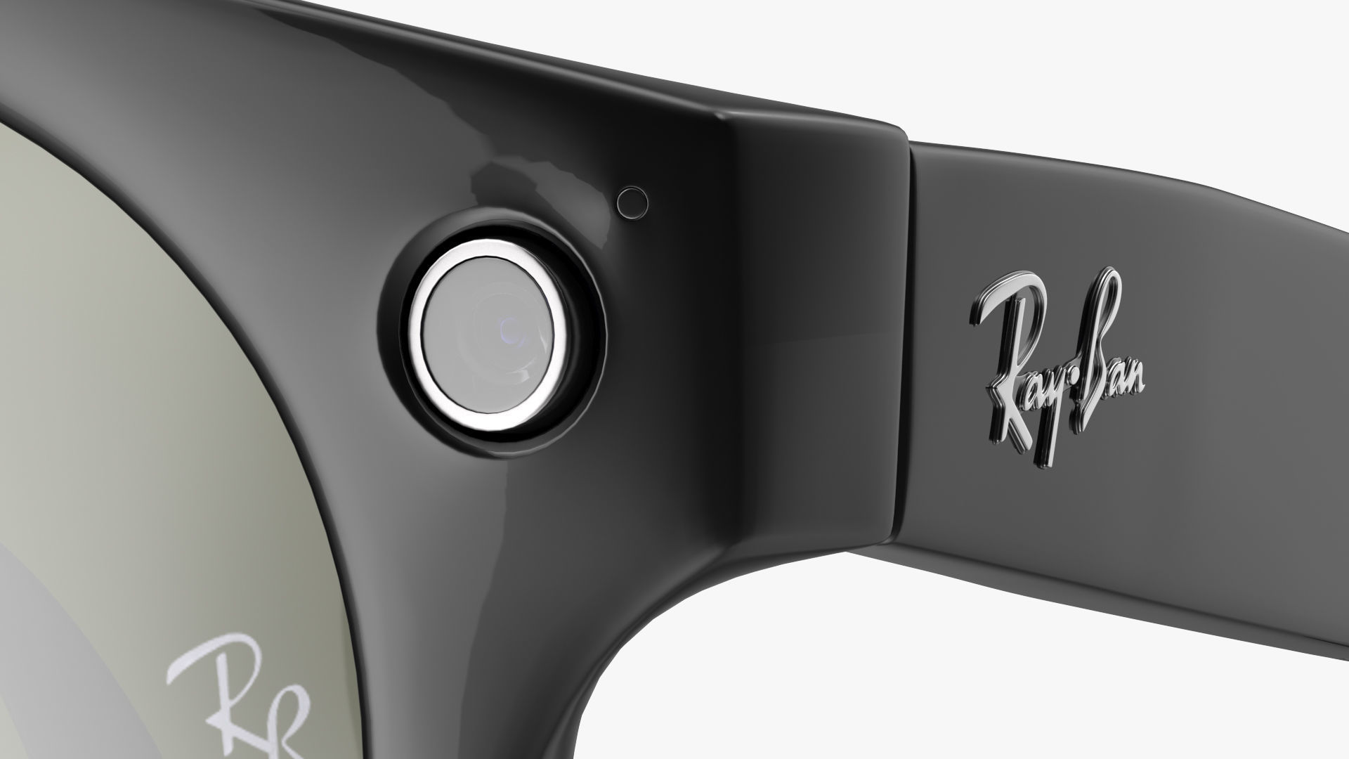 Ray Ban Stories Round Smart Glasses Dark 3D model_16