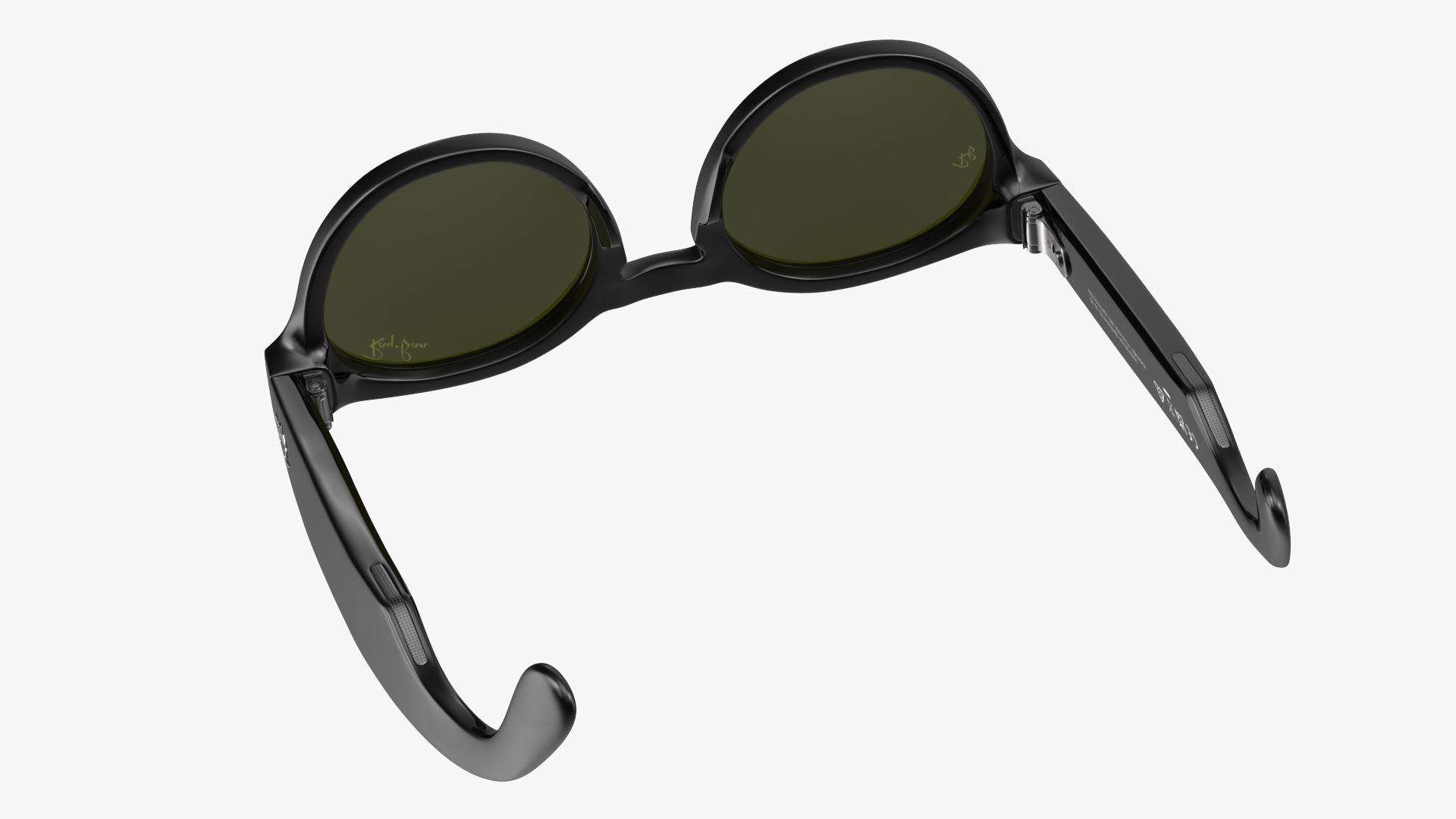 Ray Ban Stories Round Smart Glasses Dark 3D model_11