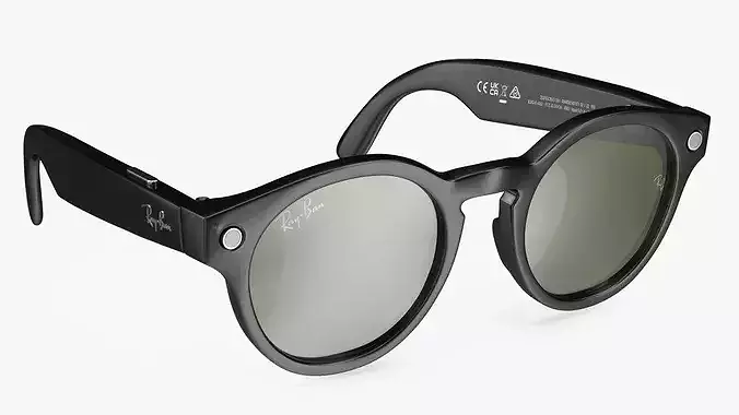 Ray Ban Stories Round Smart Glasses Dark