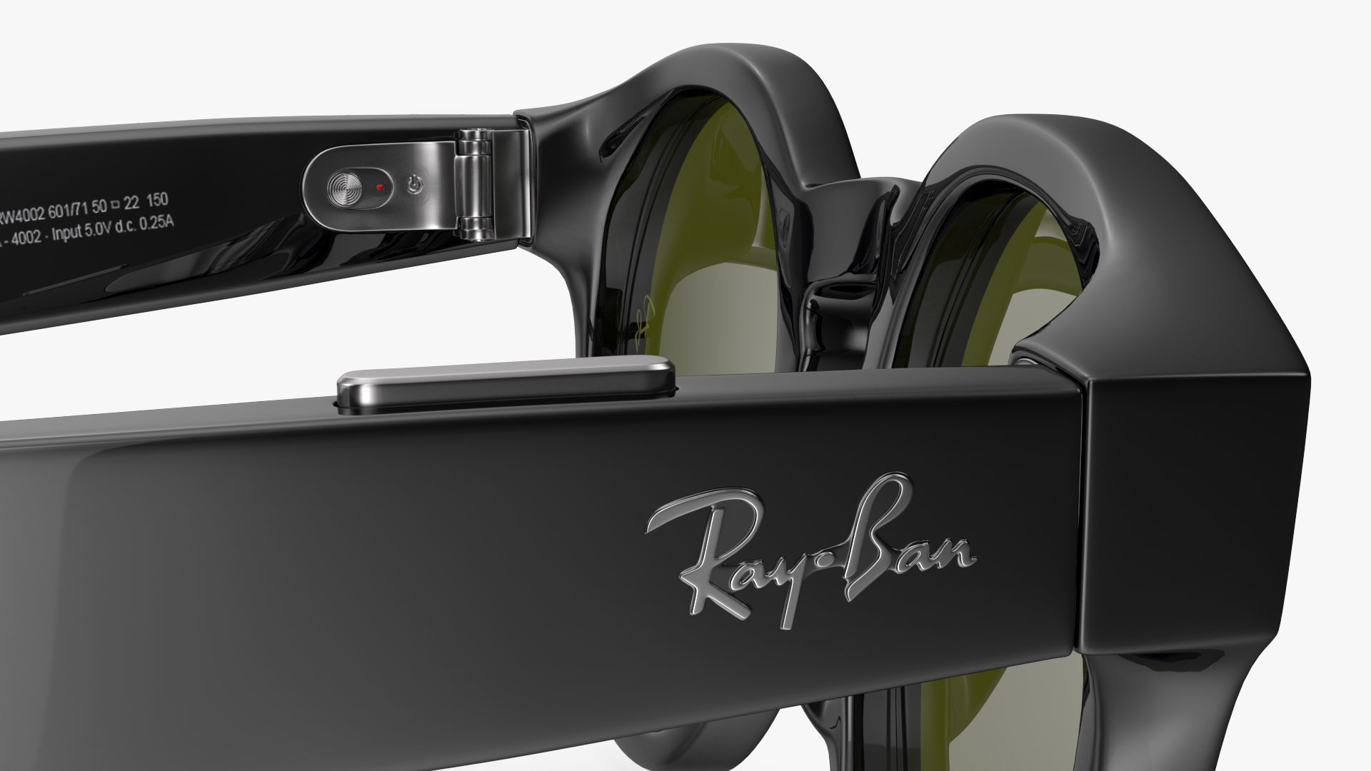 Ray Ban Stories Round Smart Glasses Dark 3D model_13