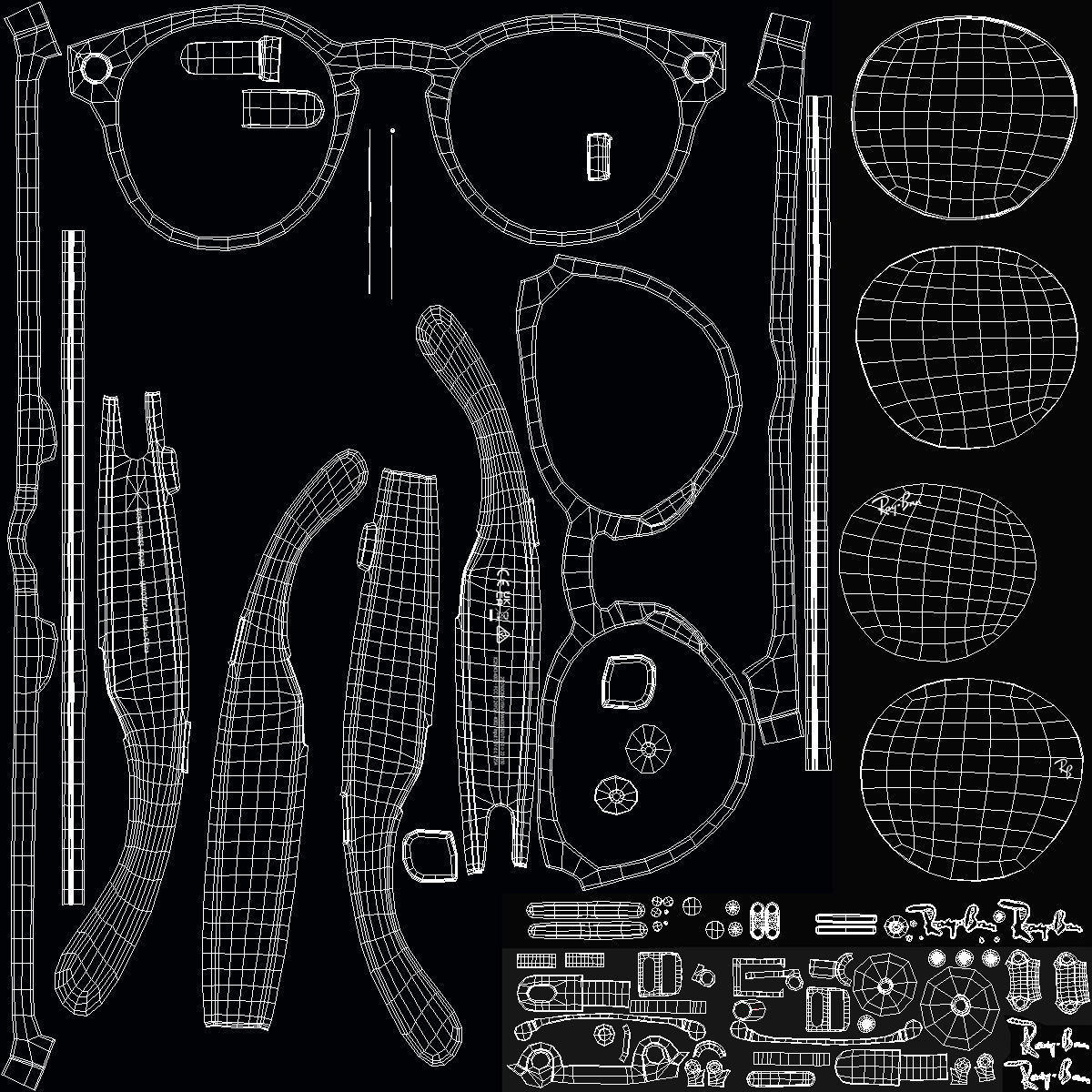 Ray Ban Stories Round Smart Glasses Dark 3D model_20