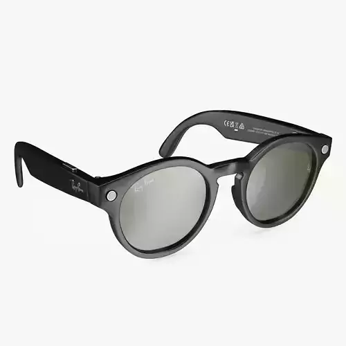 Ray Ban Stories Round Smart Glasses Dark 3D model