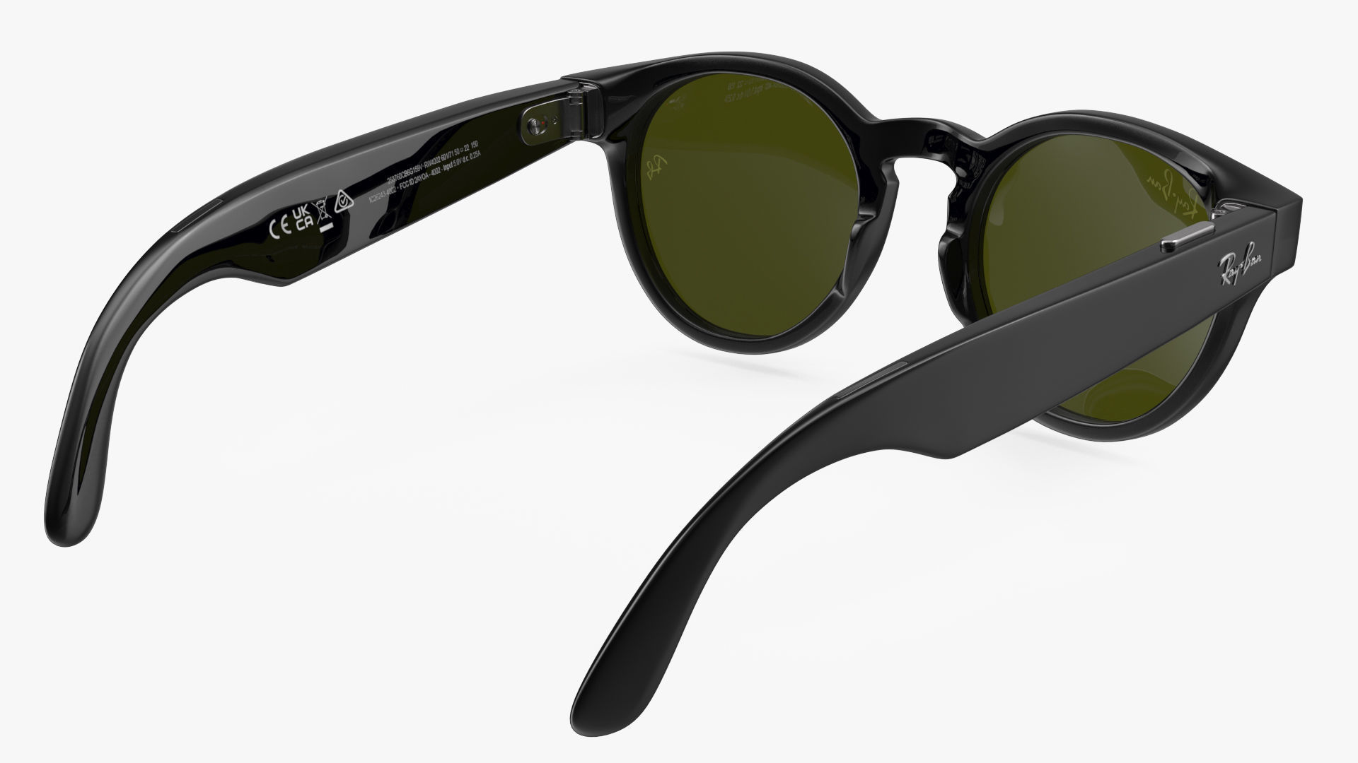 Ray Ban Stories Round Smart Glasses Dark 3D model_7