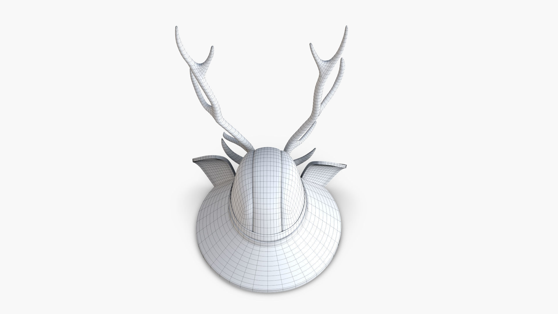 Samurai Helmet 3D model_11