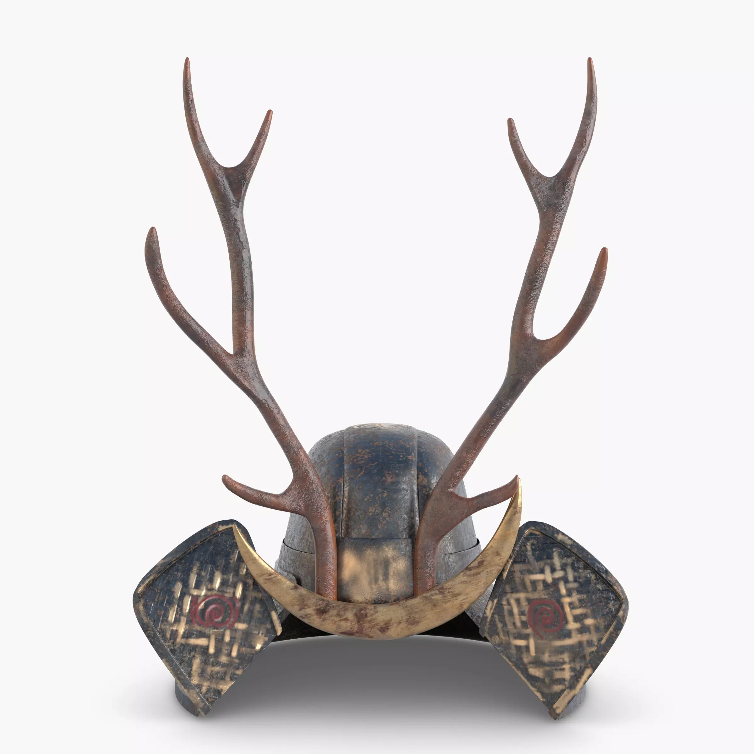 Samurai Helmet 3D model_0