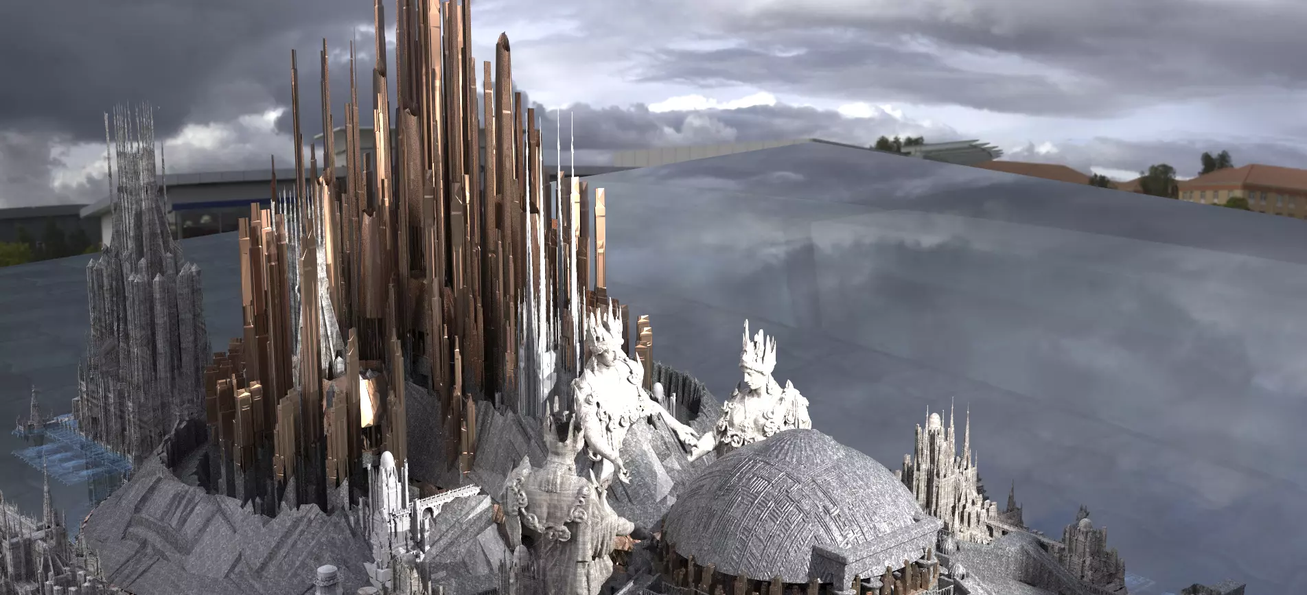 Alien covenant city of the future 3D model