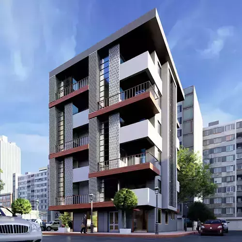 Modern Building  N15 3D model