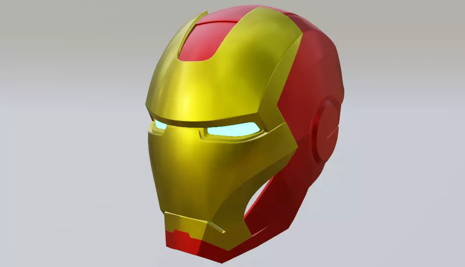 iron man helmet 3D print model
