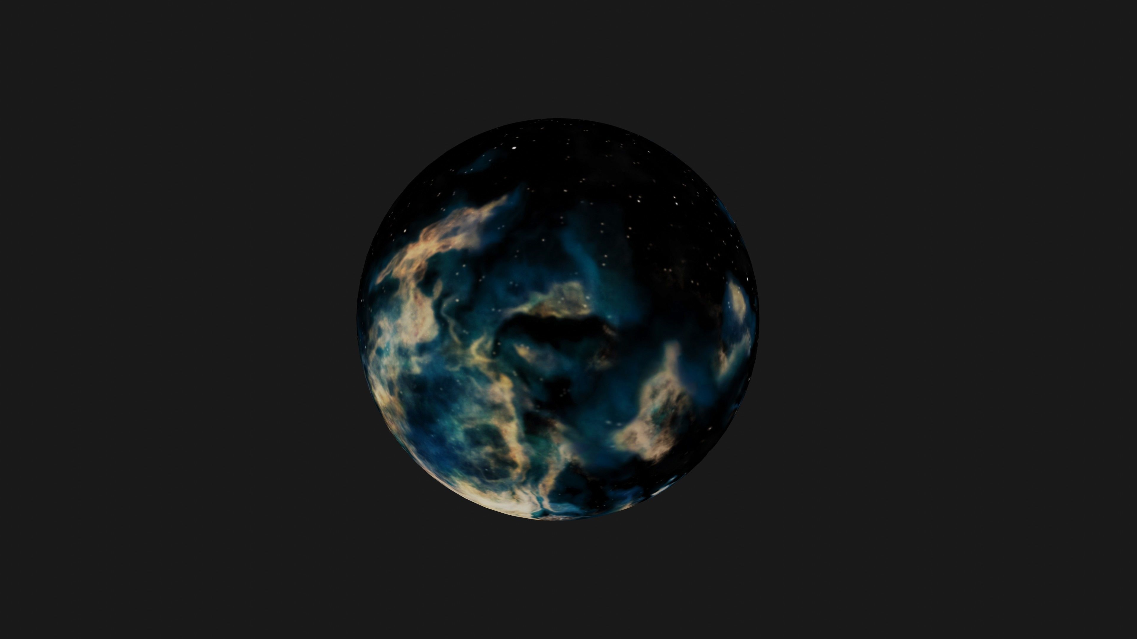 HDRI Panoramic Sky - VR 360 starfield extreme space environment Low-poly 3D model_1