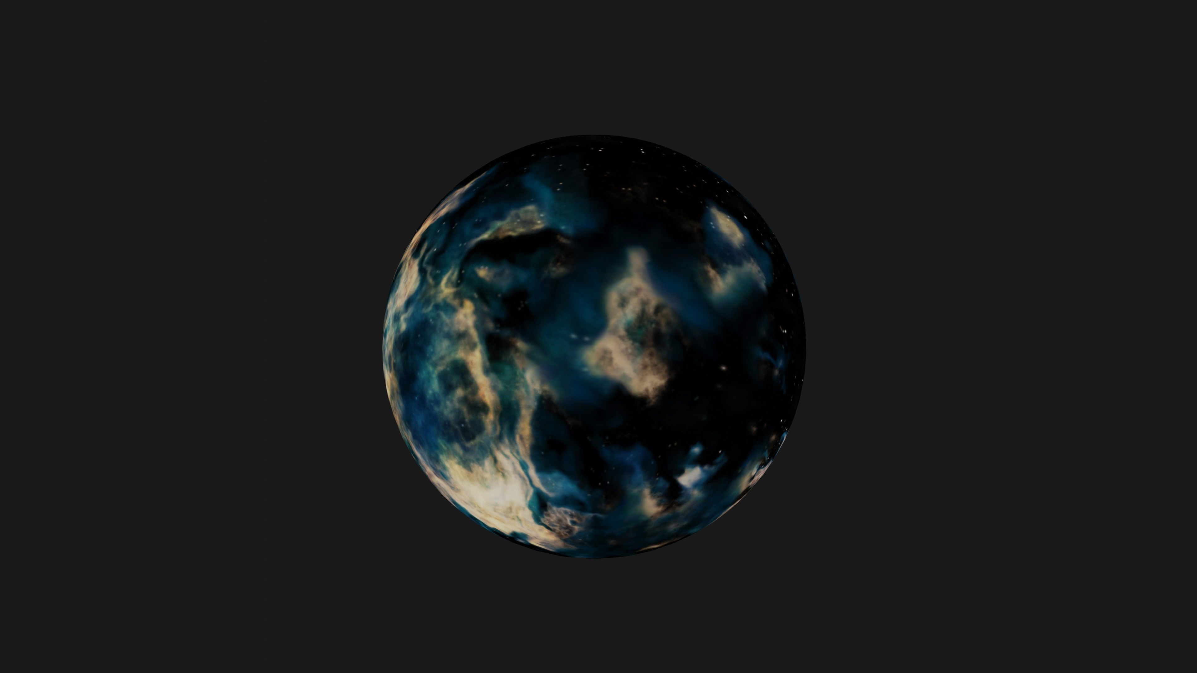 HDRI Panoramic Sky - VR 360 starfield extreme space environment Low-poly 3D model_21