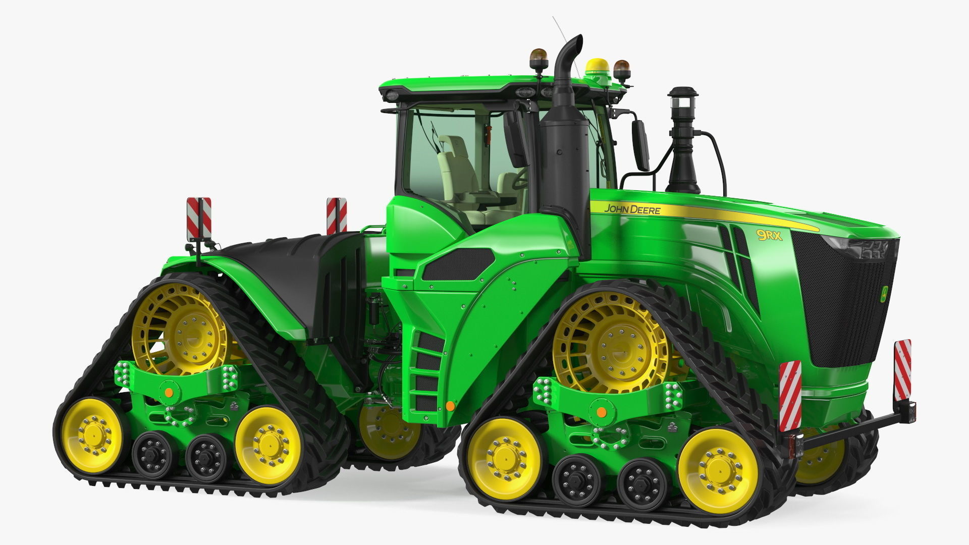 John Deere Four Track 9RX Series Tractor Clean 3D model_1
