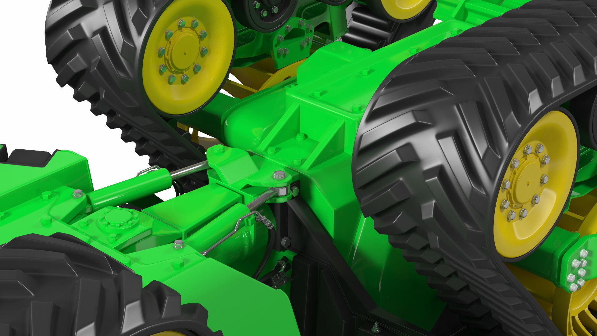 John Deere Four Track 9RX Series Tractor Clean 3D model_28