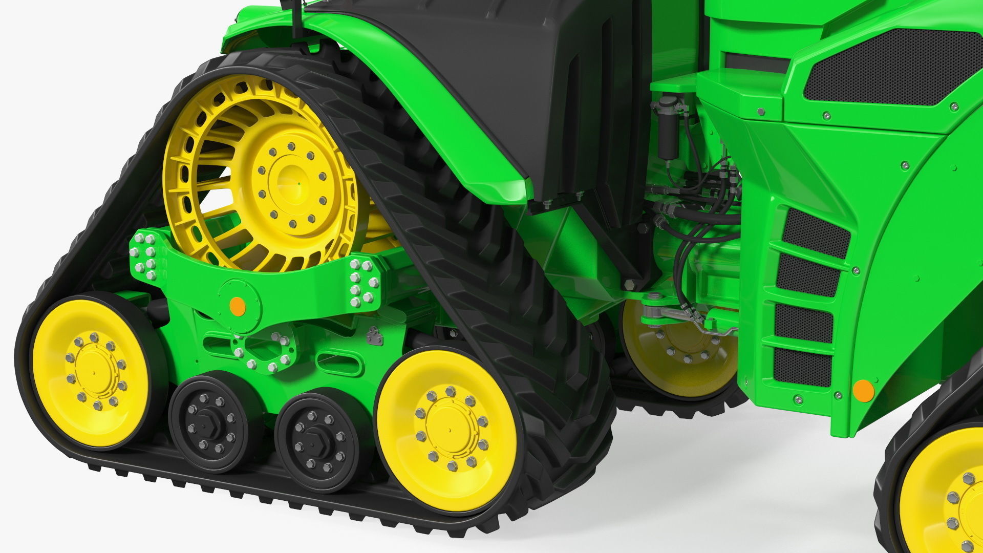 John Deere Four Track 9RX Series Tractor Clean 3D model_19