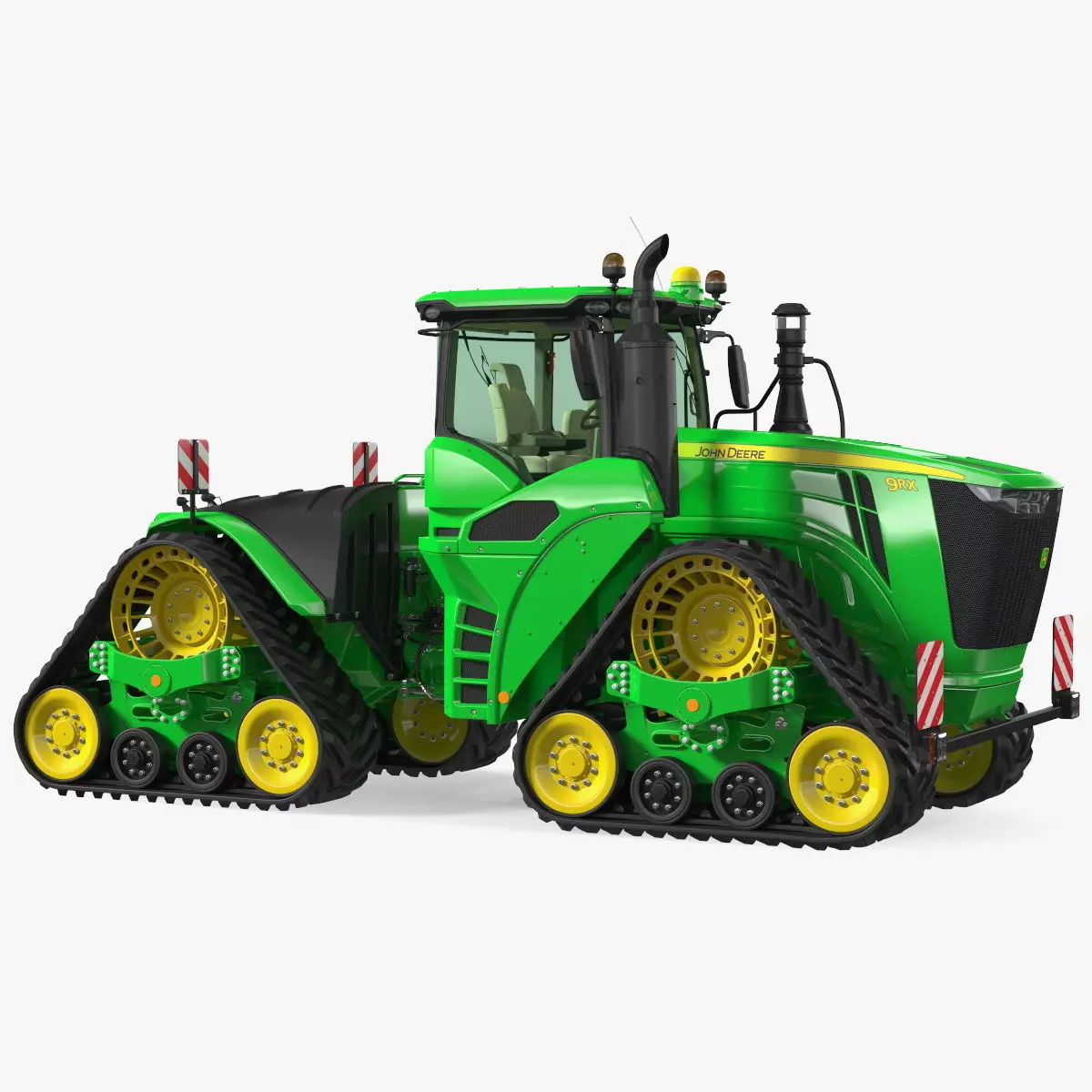John Deere Four Track 9RX Series Tractor Clean 3D model_0