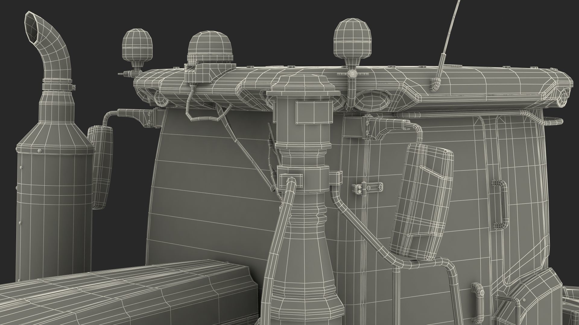 John Deere Four Track 9RX Series Tractor Clean 3D model_38