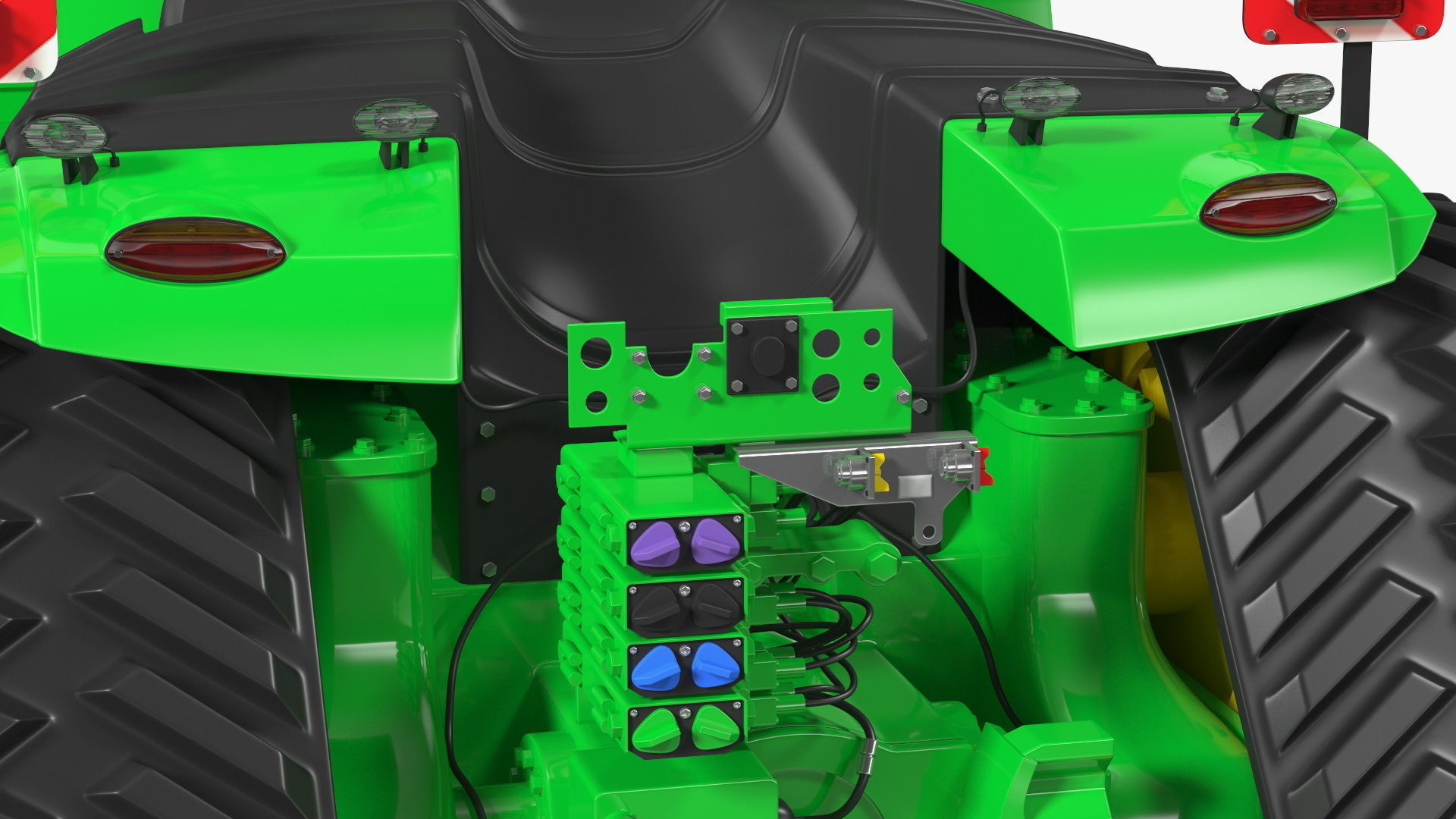 John Deere Four Track 9RX Series Tractor Clean 3D model_22