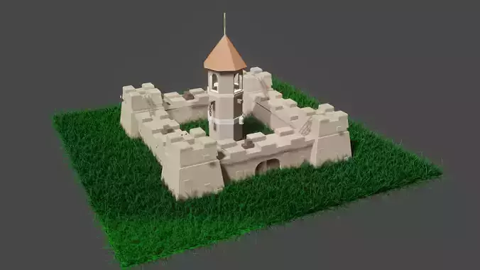 Castle in grass