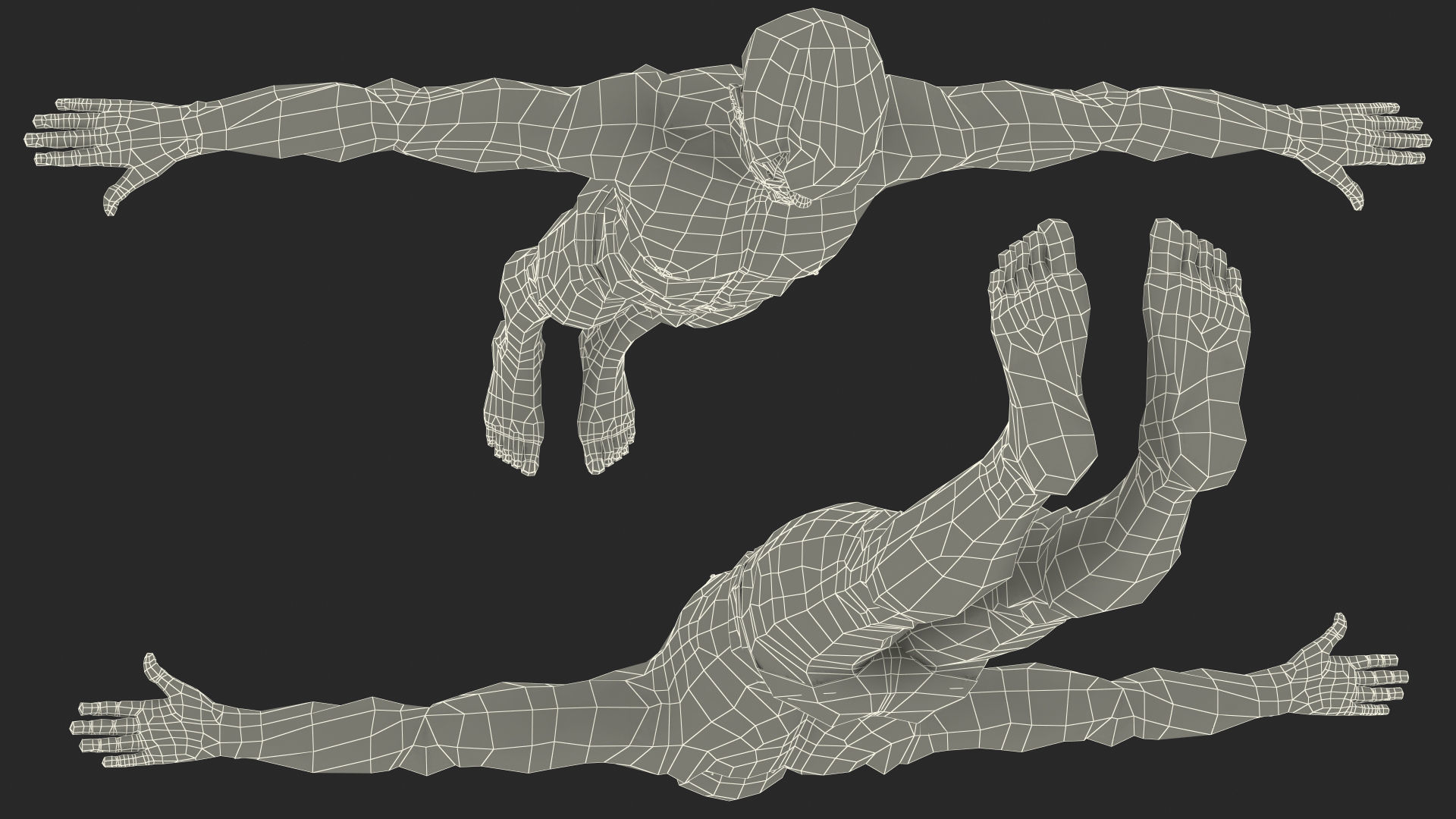 Young Man Underwear Neutral Pose 3D model_19