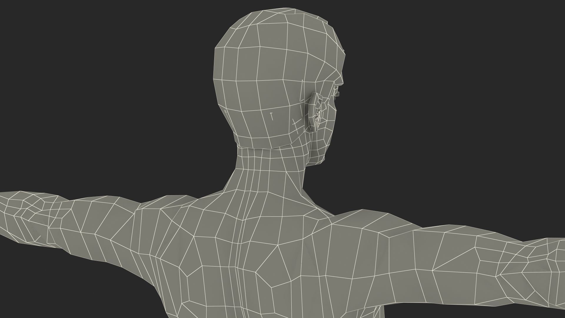 Young Man Underwear Neutral Pose 3D model_21