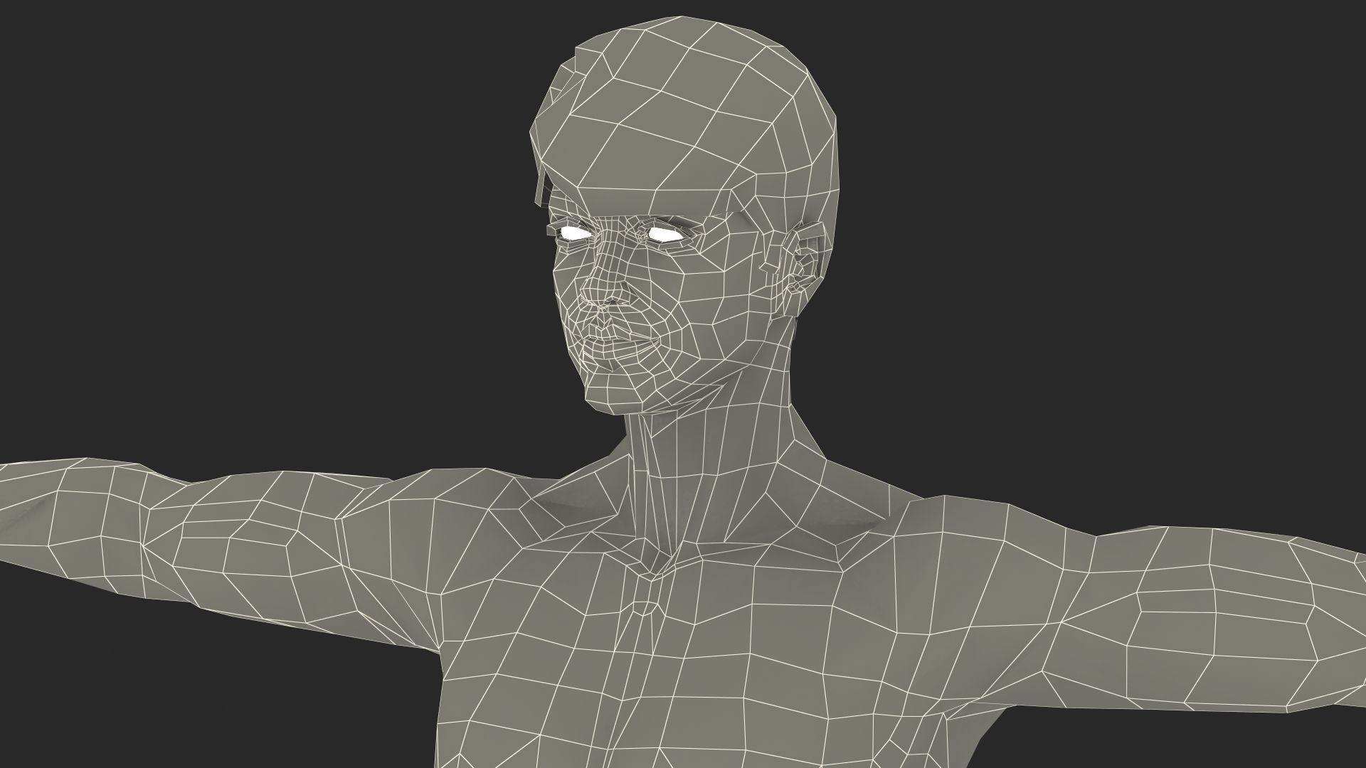 Young Man Underwear Neutral Pose 3D model_20