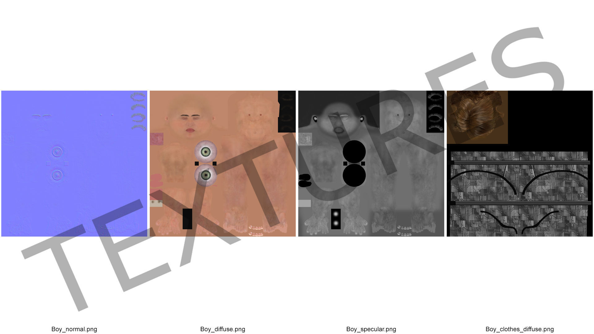 Young Man Underwear Neutral Pose 3D model_17