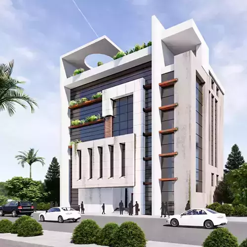 Modern Building  N24 3D model