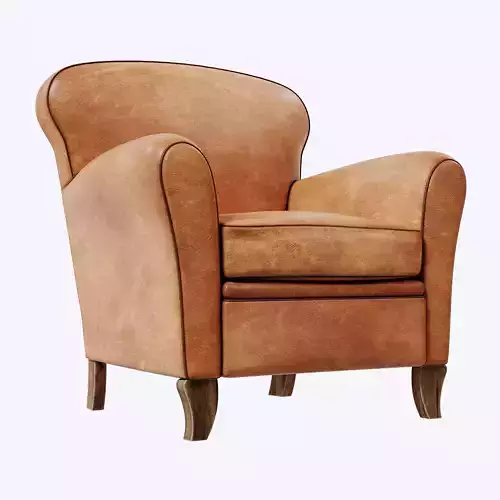 French Leather Vintage Club Chair