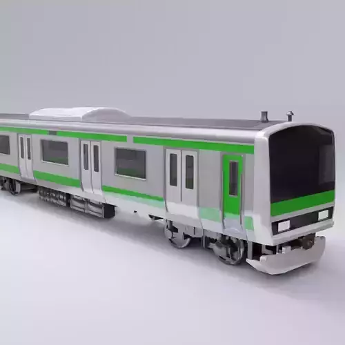 Japan Railway Train model in Blender 3D 3D model