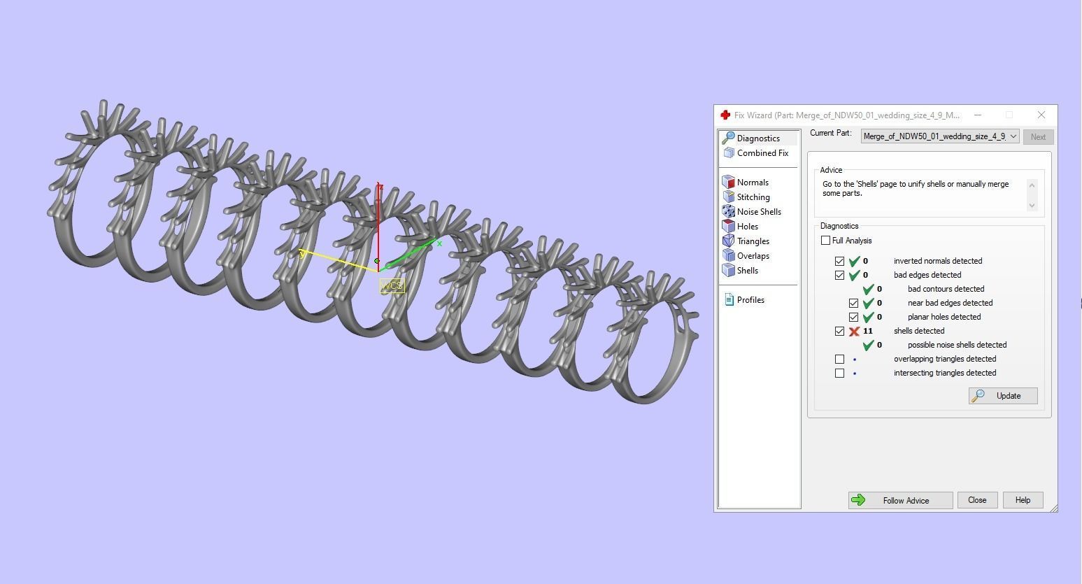 Round stone diamond ring wedding band 3D print model_9