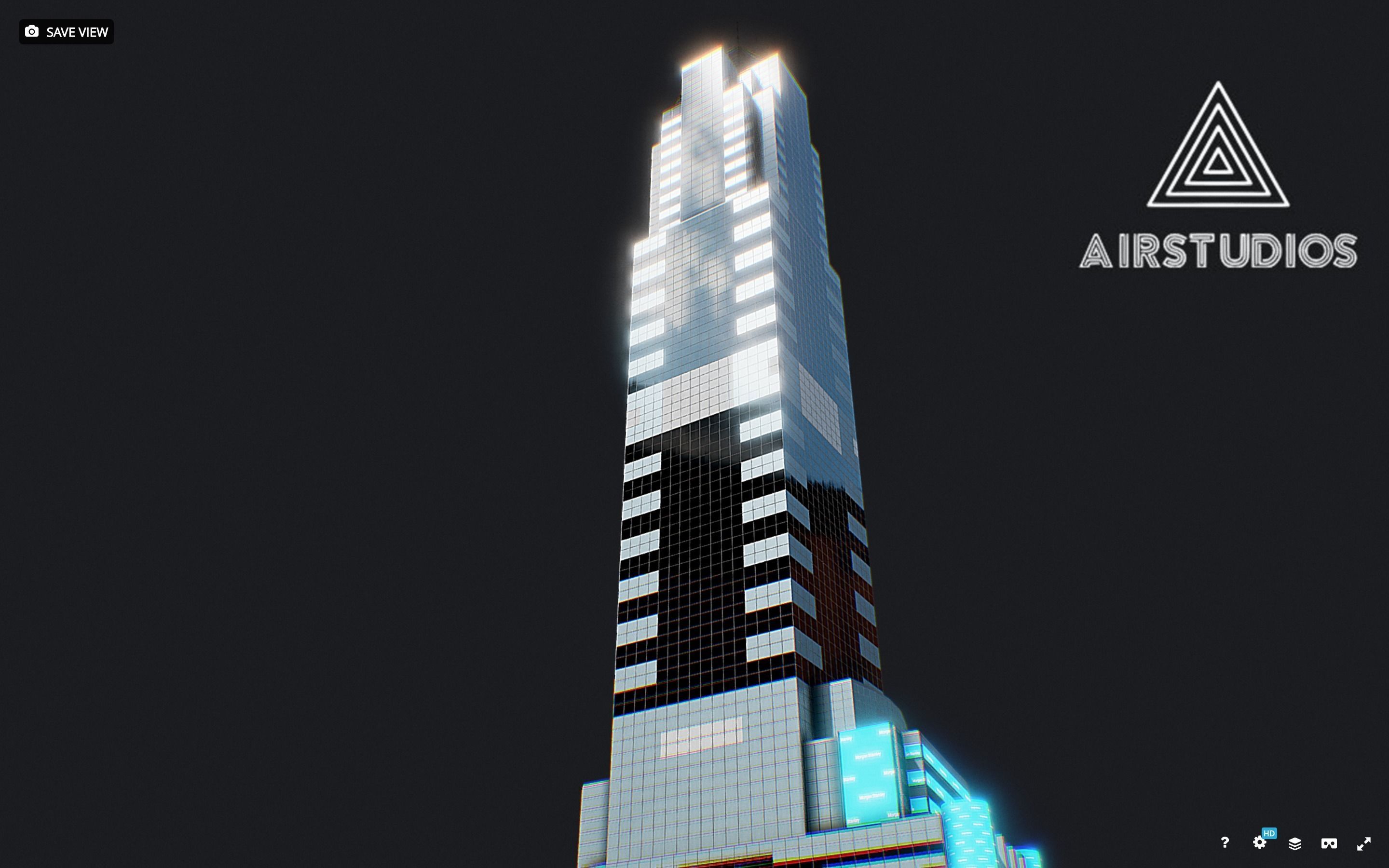 Times Square Building Morgan Stanley Low-poly 3D model_6