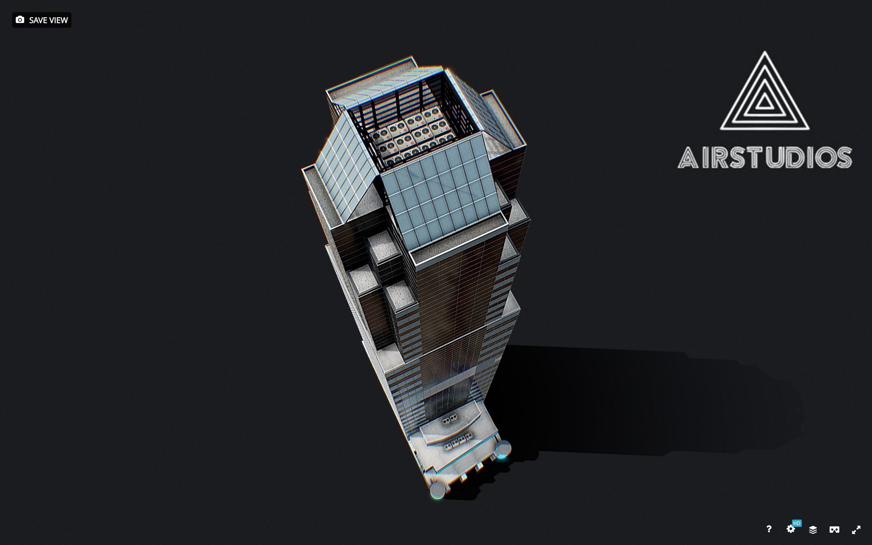 Times Square Building Morgan Stanley Low-poly 3D model_4