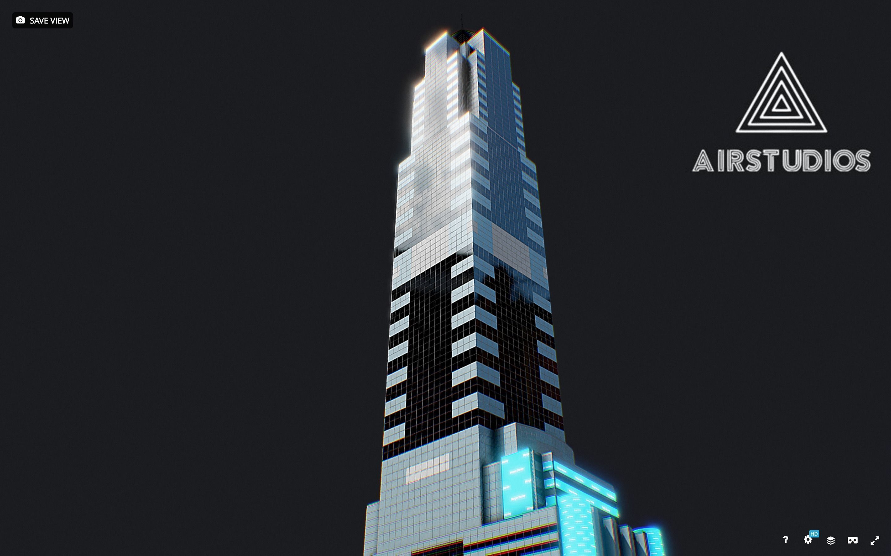 Times Square Building Morgan Stanley Low-poly 3D model_5