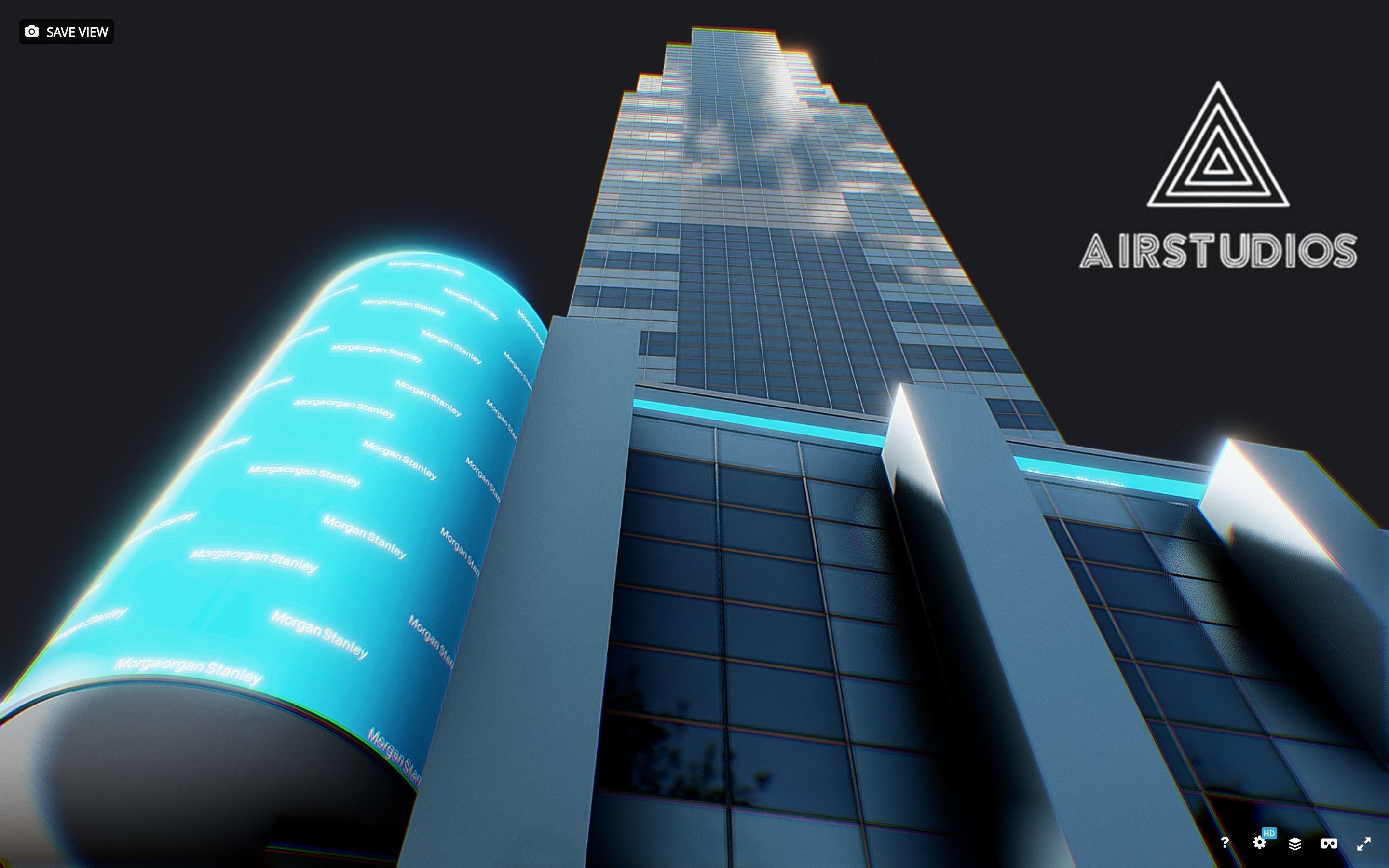 Times Square Building Morgan Stanley Low-poly 3D model_1