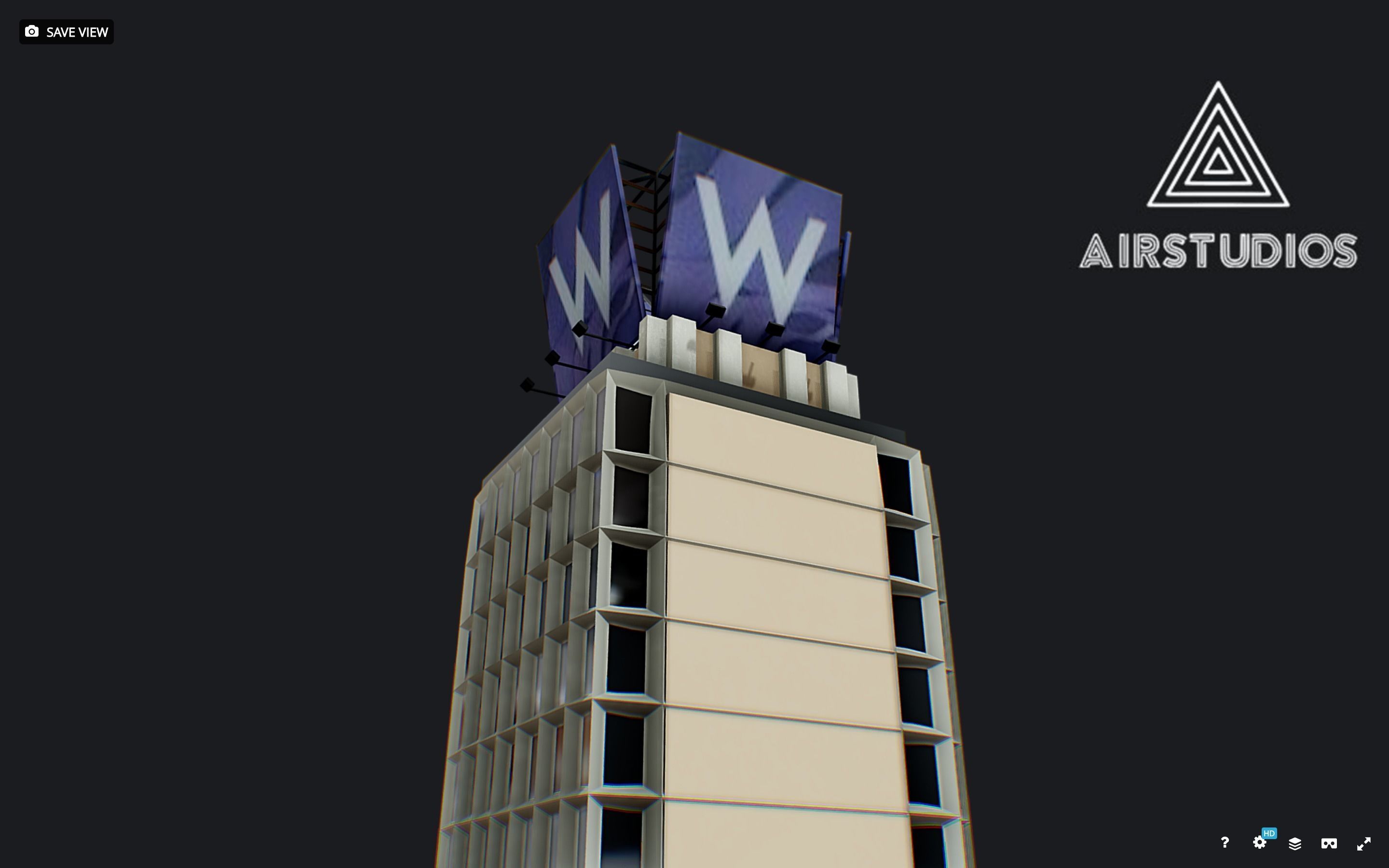 Times Square Building Low-poly 3D model_8