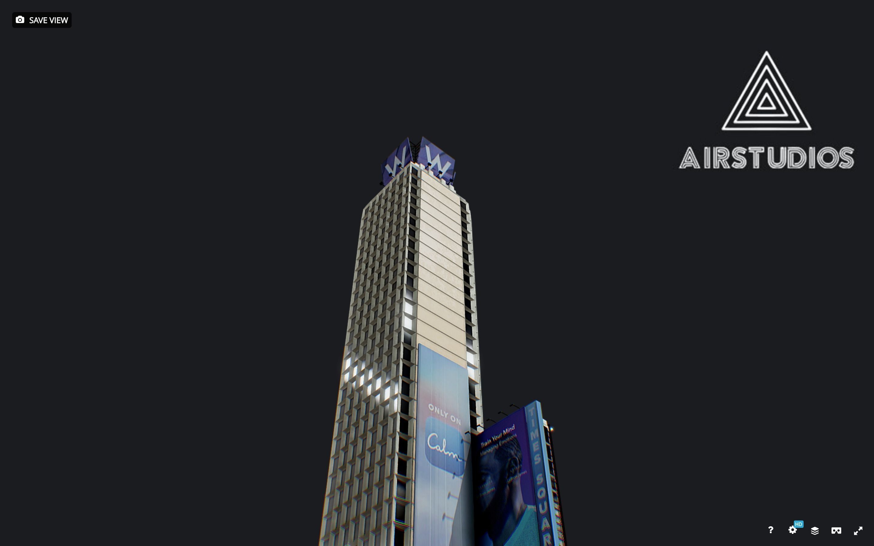Times Square Building Low-poly 3D model_9