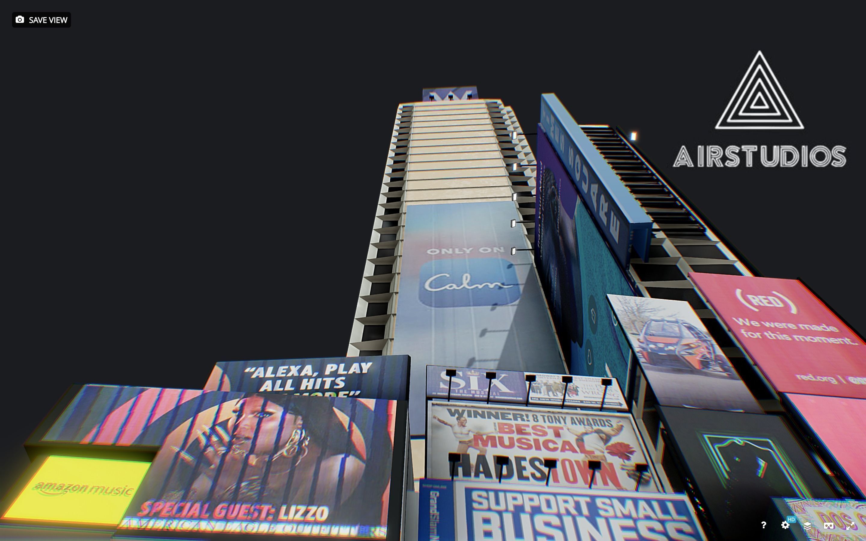 Times Square Building Low-poly 3D model_1