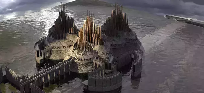 Sci fi Energy center pylons Kit bash