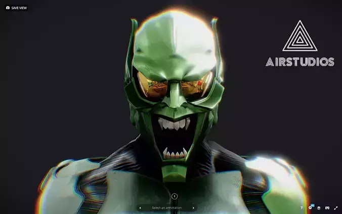 Green Goblin Full Body Glider and Pumpkin bomb