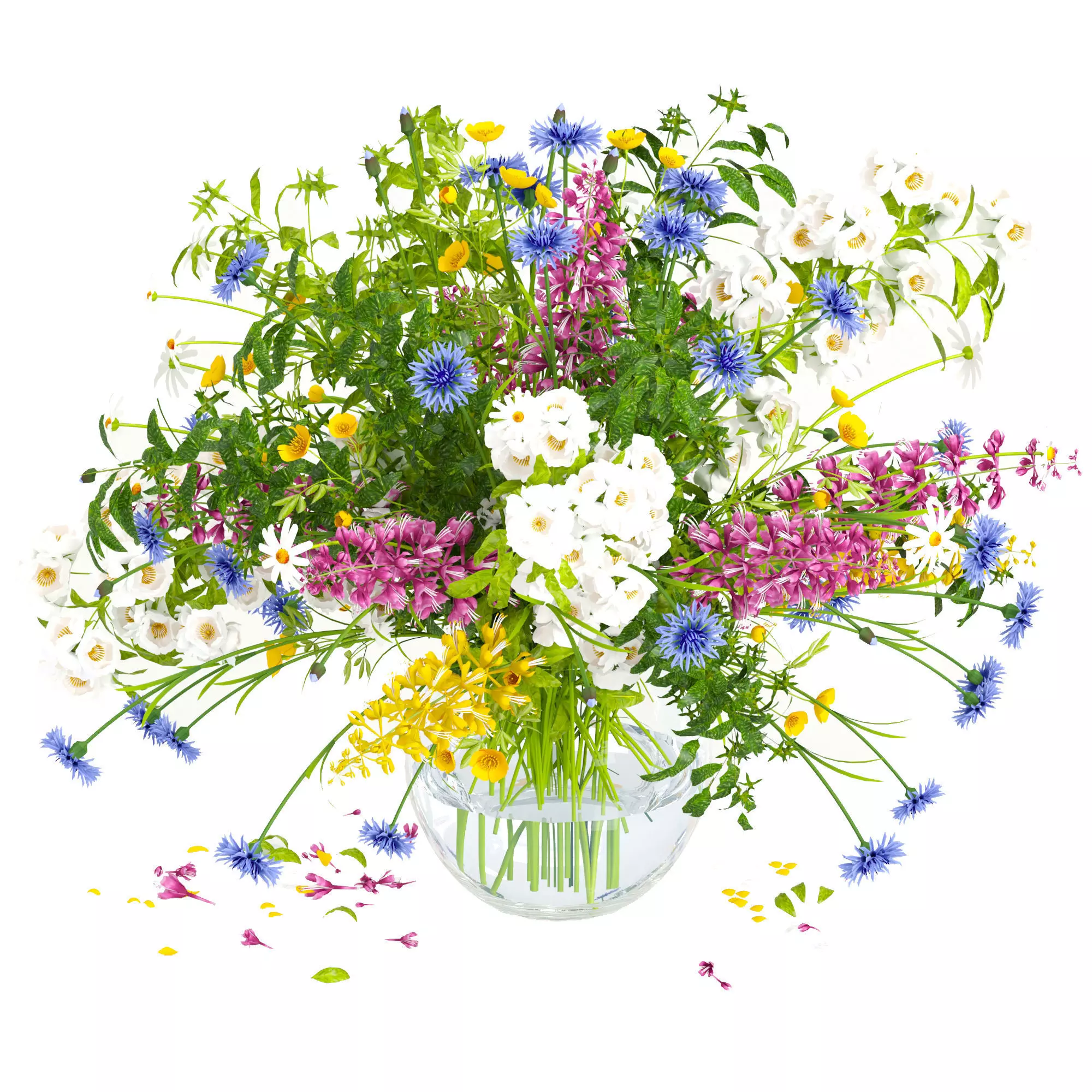 Flowers 01 3D model_0