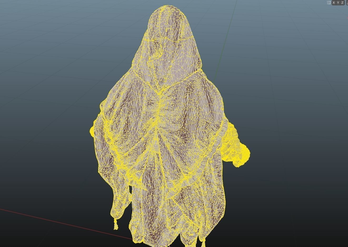 Cloak of the wizard 3D model_12