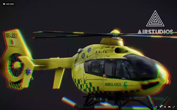 Ambulance Helicopter Airbus H135