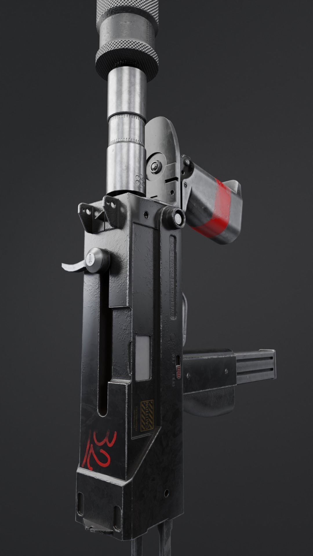 MAC-10 Submachine Gun 3D model_7