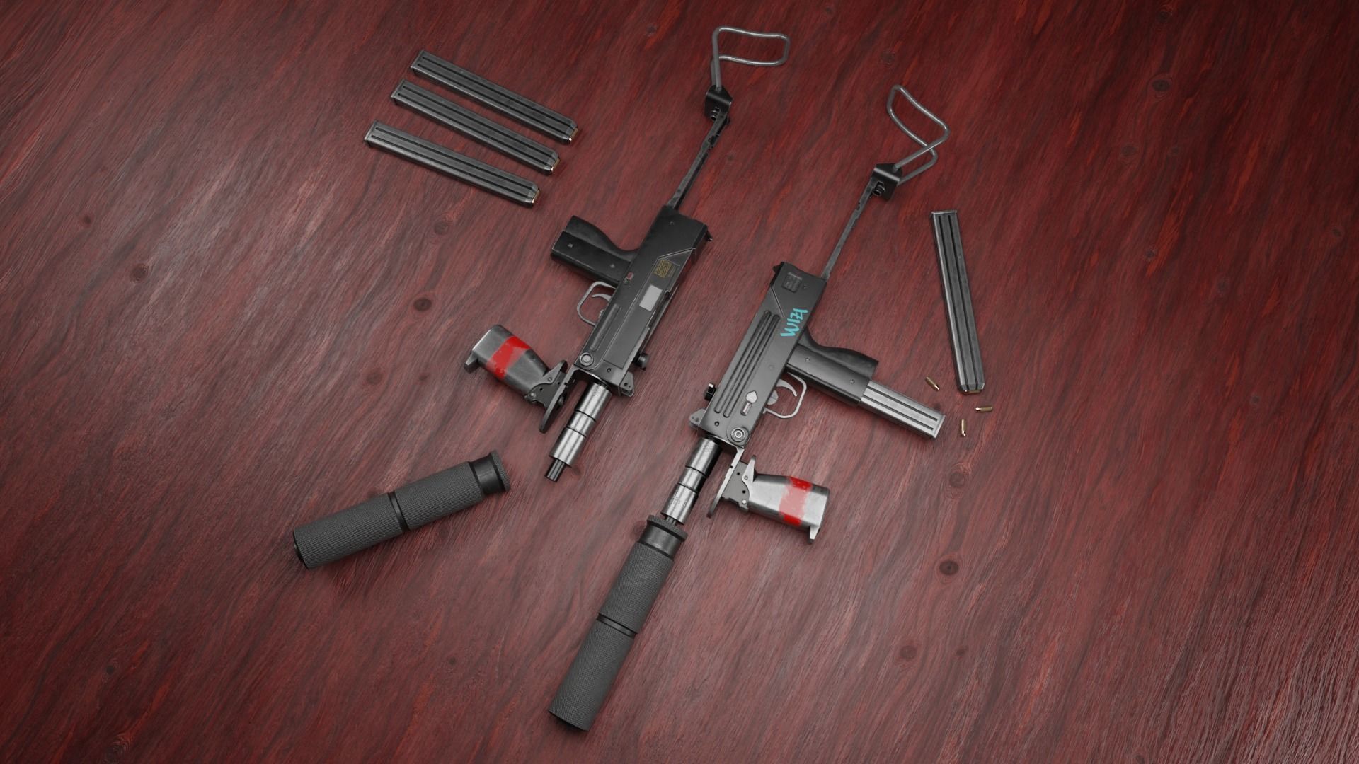 MAC-10 Submachine Gun 3D model_5