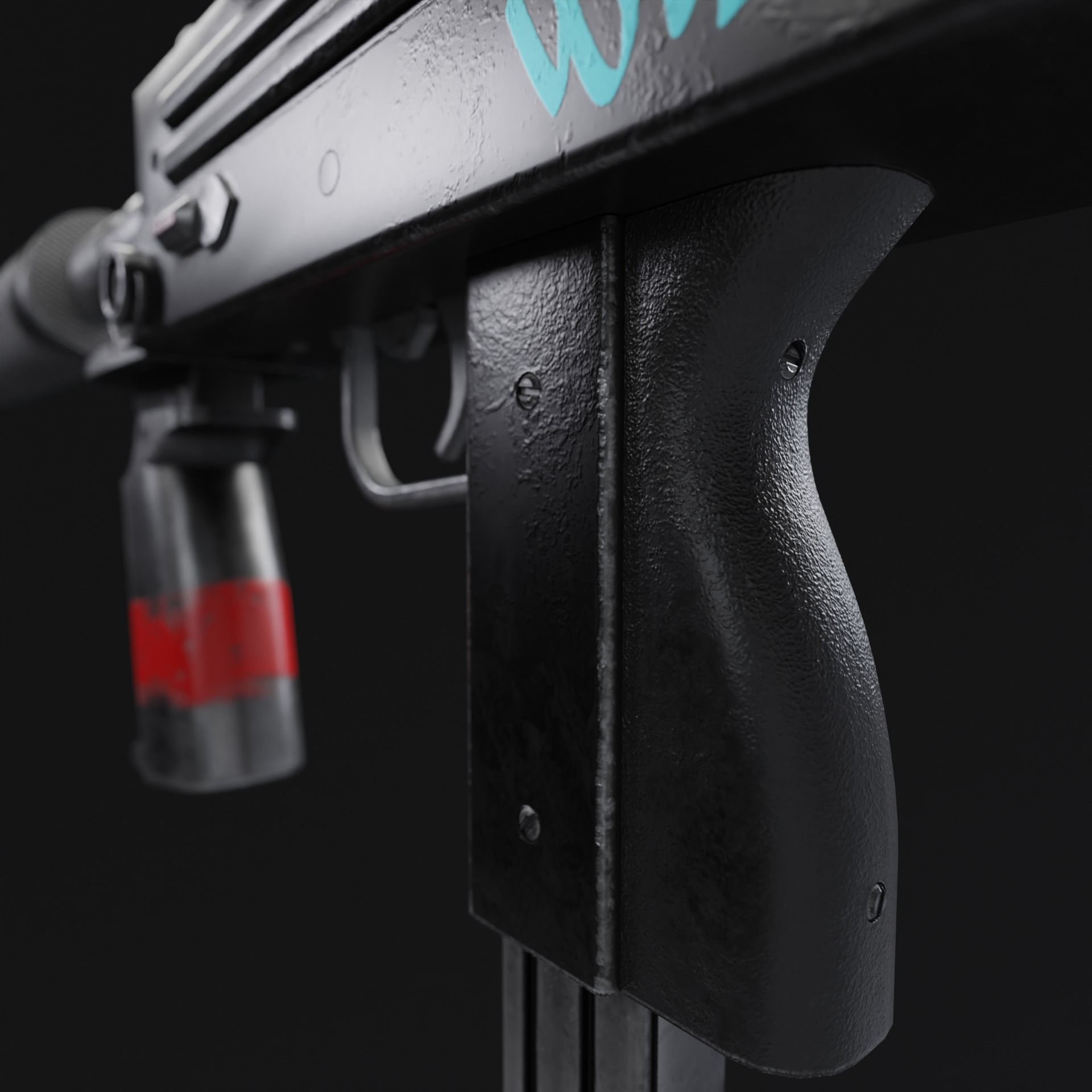 MAC-10 Submachine Gun 3D model_10