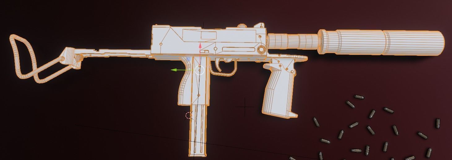 MAC-10 Submachine Gun 3D model_14