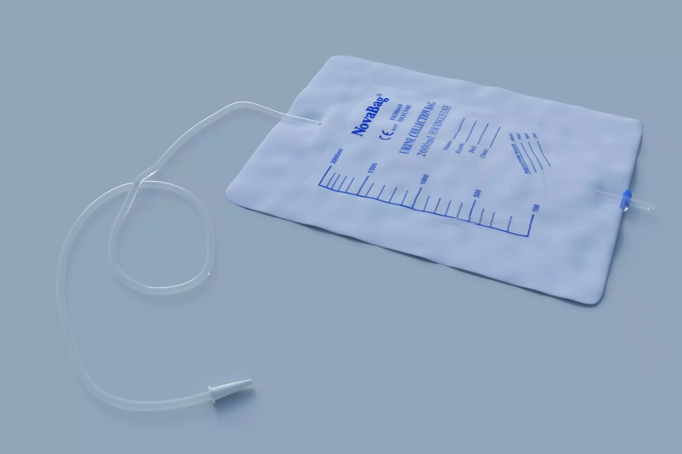  Parts of medical injection instruments Low-poly 3D model_0